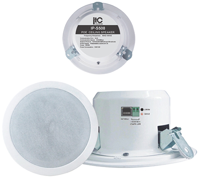 IP-S508, IP Network POE Ceiling Speaker, ระบบประกาศผ่าน LAN,ลำโพงติดเพดานไอพี IP-S508, IP Network POE Ceiling Speaker, ระบบประกาศผ่าน LAN,ลำโพงติดเพดานไอพี